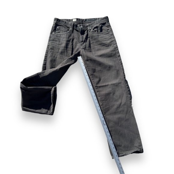AG Adriano Goldschmied Protege Straight Leg Jeans Grey Women's 32, small fit. - Picture 6 of 12